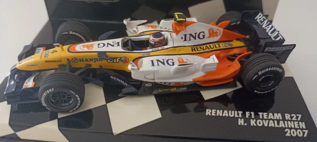 MINIATURE MINICHAMPS FORMULE1 1/43 RENAULT F1TEAM R27 Heiki KOVALAINEN MINIATURE MINICHAMPS FORMULE1 1/43 RENAULT F1TEAM R27 Heiki KOVALAINEN